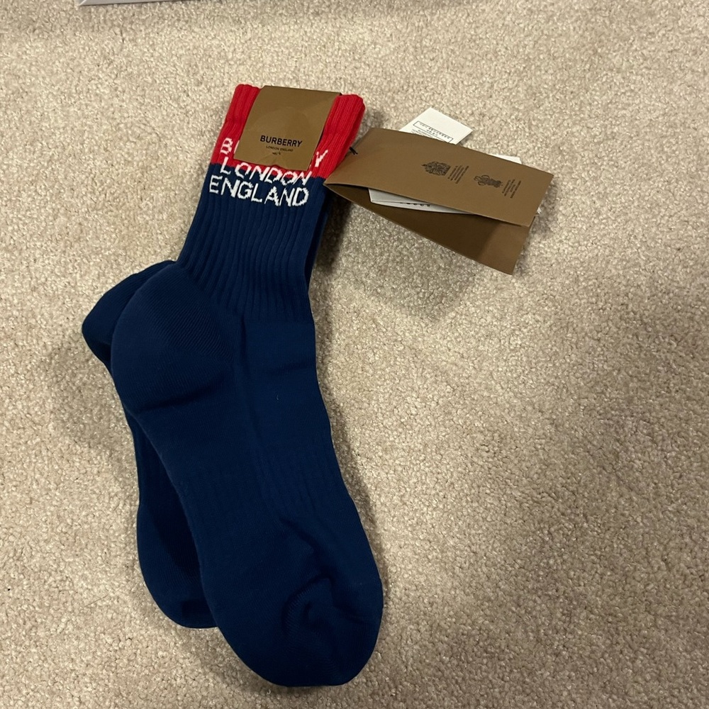 Burberry ankle sport socks Men’s Unisex XL Brand New w tags